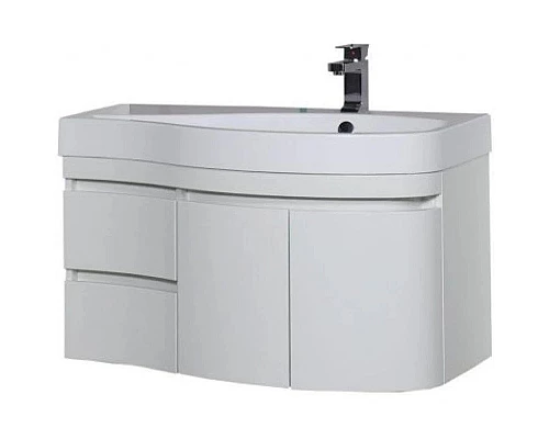 Купить Тумба белый глянец 95 см R Aquanet Сопрано 00169633 в магазине сантехники Santeh-Crystal.ru