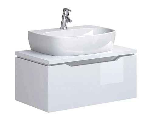 Приобрести Тумба белый глянец 79,8 см Cersanit Street Fusion SU-SFU80-CAS в магазине сантехники Santeh-Crystal.ru