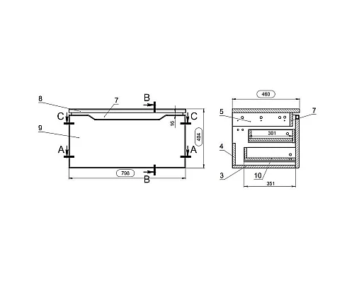 Приобрести Тумба белый глянец 79,8 см Cersanit Street Fusion SU-SFU80-CAS в магазине сантехники Santeh-Crystal.ru