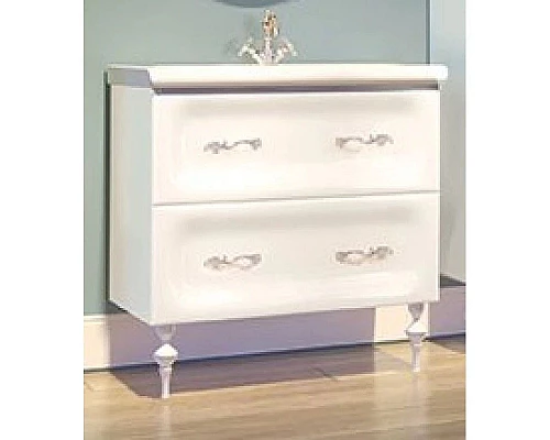 Приобрести Тумба белый глянец 78,8 см Marka One Cheri У69410 в магазине сантехники Santeh-Crystal.ru