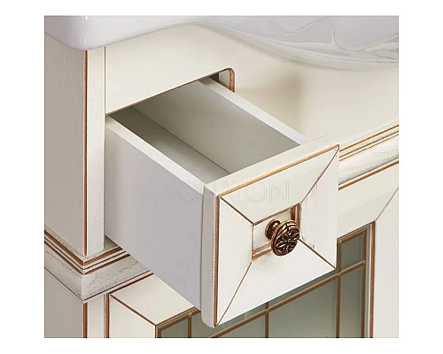 Купить Тумба Беатриче 85 слоновая кость патина Aquaton 1A191701BEM60 в магазине сантехники Santeh-Crystal.ru