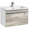 Тумба белый глянец/бетон пайн 76 см Акватон Капри 1A230201KPDA0