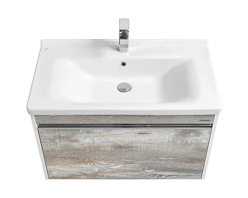 Заказать Тумба белый глянец/бетон пайн 76 см Акватон Капри 1A230201KPDA0 в магазине сантехники Santeh-Crystal.ru