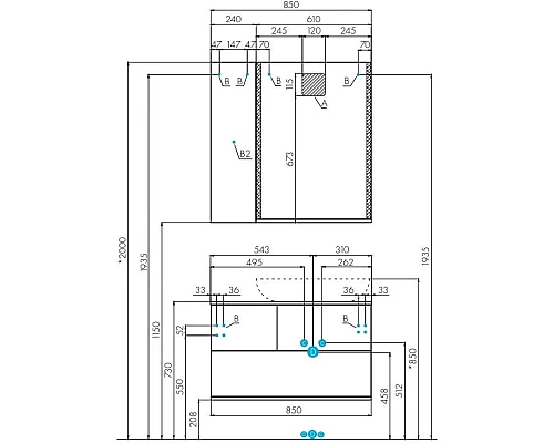 Купить Тумба с раковиной дуб кантри/антрацит 85 см Акватон Терра 1A2472K0TEKA0 в магазине сантехники Santeh-Crystal.ru