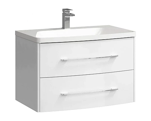 Заказать Тумба с раковиной белый глянец 80 см Aqwella 5 Stars Neringa SETNER0108/Ner.08.04.D в магазине сантехники Santeh-Crystal.ru