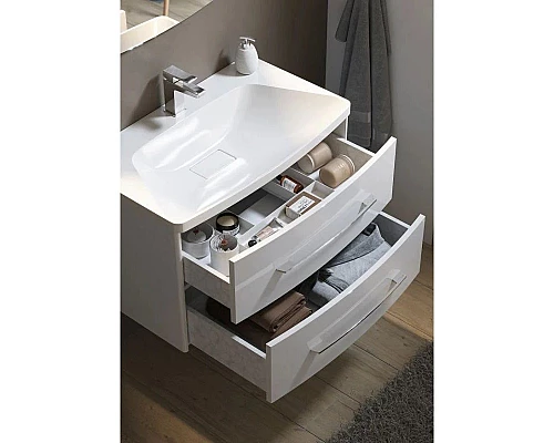 Заказать Тумба с раковиной белый глянец 80 см Aqwella 5 Stars Neringa SETNER0108/Ner.08.04.D в магазине сантехники Santeh-Crystal.ru