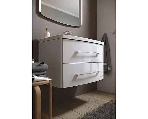 Заказать Тумба с раковиной белый глянец 80 см Aqwella 5 Stars Neringa SETNER0108/Ner.08.04.D в магазине сантехники Santeh-Crystal.ru