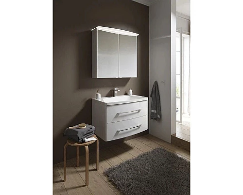 Заказать Тумба с раковиной белый глянец 80 см Aqwella 5 Stars Neringa SETNER0108/Ner.08.04.D в магазине сантехники Santeh-Crystal.ru