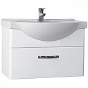 Тумба с раковиной белый глянец 79,5 см Bellezza Анкона 4639613190011 + 4690311008985