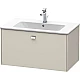 Заказать Тумба тауп матовый 82 см Duravit Brioso BR400201091 в магазине сантехники Santeh-Crystal.ru