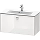 Купить Тумба белый глянец 82 см Duravit Brioso BR401101022 в магазине сантехники Santeh-Crystal.ru