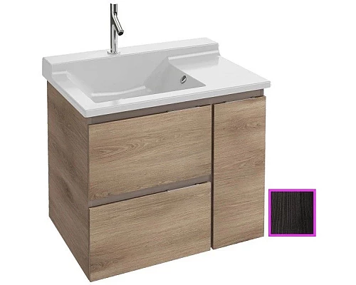 Купить Тумба черное дерево 76 см Jacob Delafon Soprano EB1333-E15 в магазине сантехники Santeh-Crystal.ru