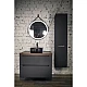 Купить Тумба серый матовый 80 см Jorno Wood Wood.01.80/P/GR + Wood.06.80/DW в магазине сантехники Santeh-Crystal.ru
