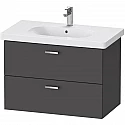 Тумба графит матовый 80 см Duravit XBase XB619004949