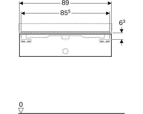 Приобрести Тумба натуральный дуб 89 см Geberit iCon 841292000 в магазине сантехники Santeh-Crystal.ru