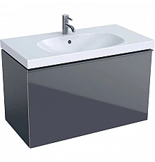 Тумба темно-серый глянец/темно-серый матовый 89 см Geberit Acanto 500.612.JK.2