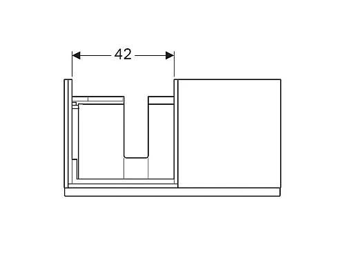 Приобрести Тумба натуральный дуб 89 см Geberit iCon 841492000 в магазине сантехники Santeh-Crystal.ru