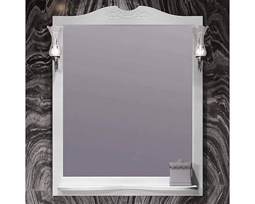 Купить Комплект мебели белый матовый 81 см Opadiris Брунелла в магазине сантехники Santeh-Crystal.ru