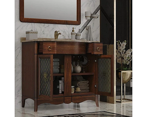 Купить Комплект мебели светлый орех 92,4 см Opadiris Виктория в магазине сантехники Santeh-Crystal.ru