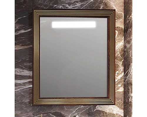 Приобрести Комплект мебели белый золотая патина 80 см Opadiris Карат в магазине сантехники Santeh-Crystal.ru