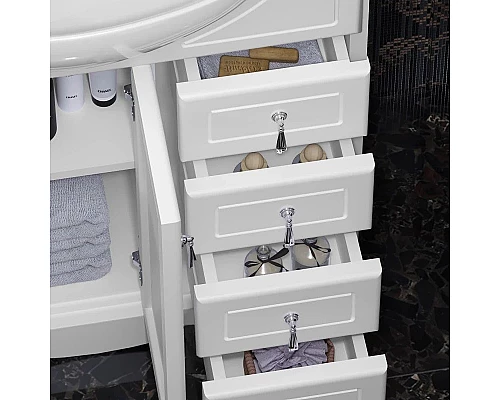 Купить Комплект мебели белый матовый 75 см Opadiris Клио в магазине сантехники Santeh-Crystal.ru