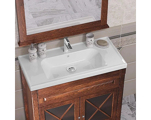 Приобрести Тумба с раковиной светлый орех 90 см Opadiris Палермо в магазине сантехники Santeh-Crystal.ru