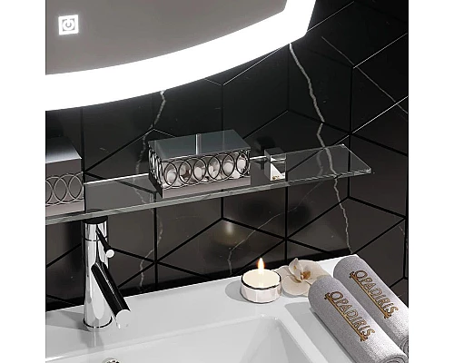 Заказать Комплект мебели белый глянец/светлый орех 91 см Opadiris Риголетто в магазине сантехники Santeh-Crystal.ru