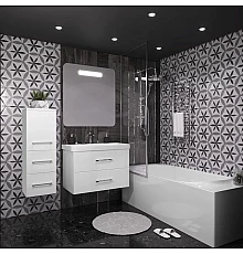 Комплект мебели белый глянец 80,5 см с зеркалом Opadiris Арабеска