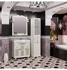 Комплект мебели слоновая кость 87 см с решеткой Opadiris Тибет