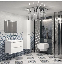 Комплект мебели белый матовый 80 см Opadiris Элеганс