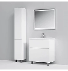 Комплект мебели белый глянец 80 см Am.Pm Gem M90FSX07522WG32 + M90WCC0752WG + M91AMOX0801WG