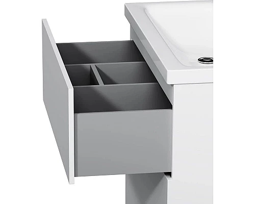 Приобрести Комплект мебели белый глянец 80 см Am.Pm Gem M90FSX07522WG32 + M90WCC0752WG + M91AMOX0801WG в магазине сантехники Santeh-Crystal.ru