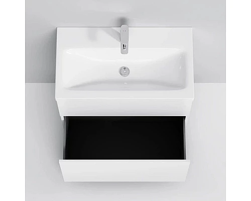 Приобрести Комплект мебели белый глянец 80 см Am.Pm Gem M90FSX07522WG32 + M90WCC0752WG + M91AMOX0801WG в магазине сантехники Santeh-Crystal.ru