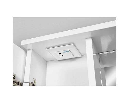 Заказать Комплект мебели белый глянец 80 см Am.Pm Like M80FSX0802WG + M80WCC0802WG + M80MPL0801WG в магазине сантехники Santeh-Crystal.ru