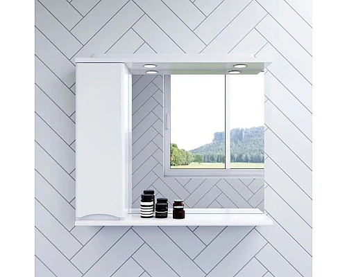 Заказать Комплект мебели белый глянец 80 см Am.Pm Like M80FSX0802WG + M80WCC0802WG + M80MPL0801WG в магазине сантехники Santeh-Crystal.ru