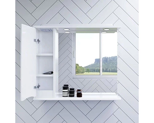 Заказать Комплект мебели белый глянец 80 см Am.Pm Like M80FSX0802WG + M80WCC0802WG + M80MPL0801WG в магазине сантехники Santeh-Crystal.ru