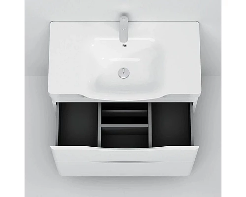 Заказать Комплект мебели белый глянец 80 см Am.Pm Like M80FSX0802WG + M80WCC0802WG + M80MPL0801WG в магазине сантехники Santeh-Crystal.ru