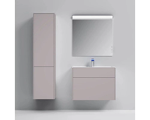 Заказать Тумба с раковиной серый матовый 80,8 см Am.Pm Inspire 2.0 M50AFHX0803EGM + M50AWPX0801WG в магазине сантехники Santeh-Crystal.ru
