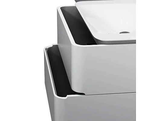 Заказать Тумба с раковиной белый глянец 80 см Am.Pm Sensation M30FHX0802WG + M30WPC0801WG в магазине сантехники Santeh-Crystal.ru