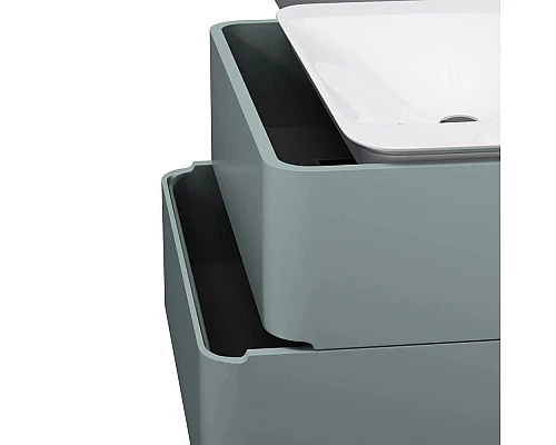 Купить Тумба с раковиной мятный глянец 80 см Am.Pm Sensation M30FHX0802GG + M30WPC0801WG в магазине сантехники Santeh-Crystal.ru