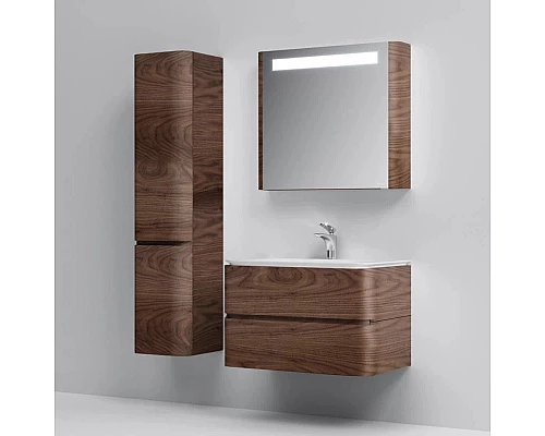 Приобрести Комплект мебели орех 80 см Am.Pm Sensation M30FHX0802NF + M30WPC0801WG + M30MCR0801NF в магазине сантехники Santeh-Crystal.ru