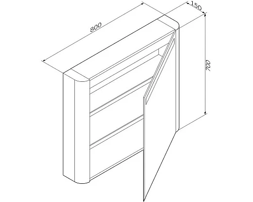 Приобрести Комплект мебели орех 80 см Am.Pm Sensation M30FHX0802NF + M30WPC0801WG + M30MCR0801NF в магазине сантехники Santeh-Crystal.ru