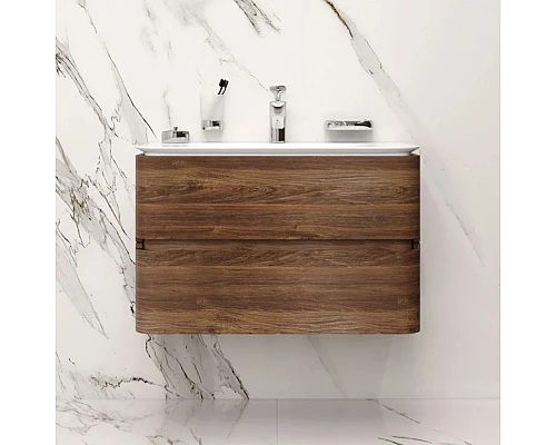 Приобрести Комплект мебели орех 80 см Am.Pm Sensation M30FHX0802NF + M30WPC0801WG + M30MCR0801NF в магазине сантехники Santeh-Crystal.ru