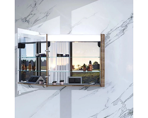 Приобрести Комплект мебели орех 80 см Am.Pm Sensation M30FHX0802NF + M30WPC0801WG + M30MCL0801NF в магазине сантехники Santeh-Crystal.ru