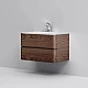 Приобрести Тумба с раковиной орех 80 см Am.Pm Sensation M30FHX0802NF + M30WPC0801WG в магазине сантехники Santeh-Crystal.ru