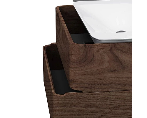 Приобрести Тумба с раковиной орех 80 см Am.Pm Sensation M30FHX0802NF + M30WPC0801WG в магазине сантехники Santeh-Crystal.ru