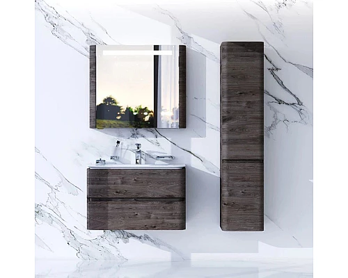 Заказать Комплект мебели табачный дуб 80 см Am.Pm Sensation M30FHX0802TF + M30WPC0801WG + M30MCL0801TF в магазине сантехники Santeh-Crystal.ru