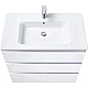 Заказать Тумба с раковиной белый глянец 80,5 см Roca The Gap 857553806 + 3279A4000 в магазине сантехники Santeh-Crystal.ru