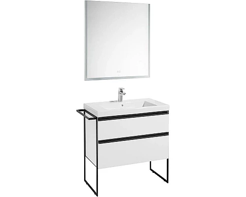Заказать Комплект мебели белый глянец 80 см Roca Domi 857536806 + 3270M0004 + 812363000 в магазине сантехники Santeh-Crystal.ru