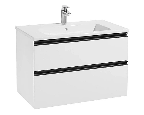 Заказать Тумба с раковиной белый глянец 80 см Roca Domi 857536806 + 32799C000 в магазине сантехники Santeh-Crystal.ru